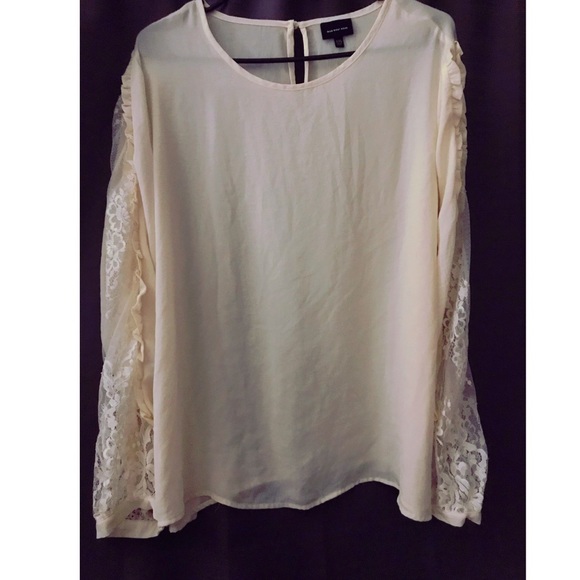 Off white long sleeve blouse - Picture 1 of 1